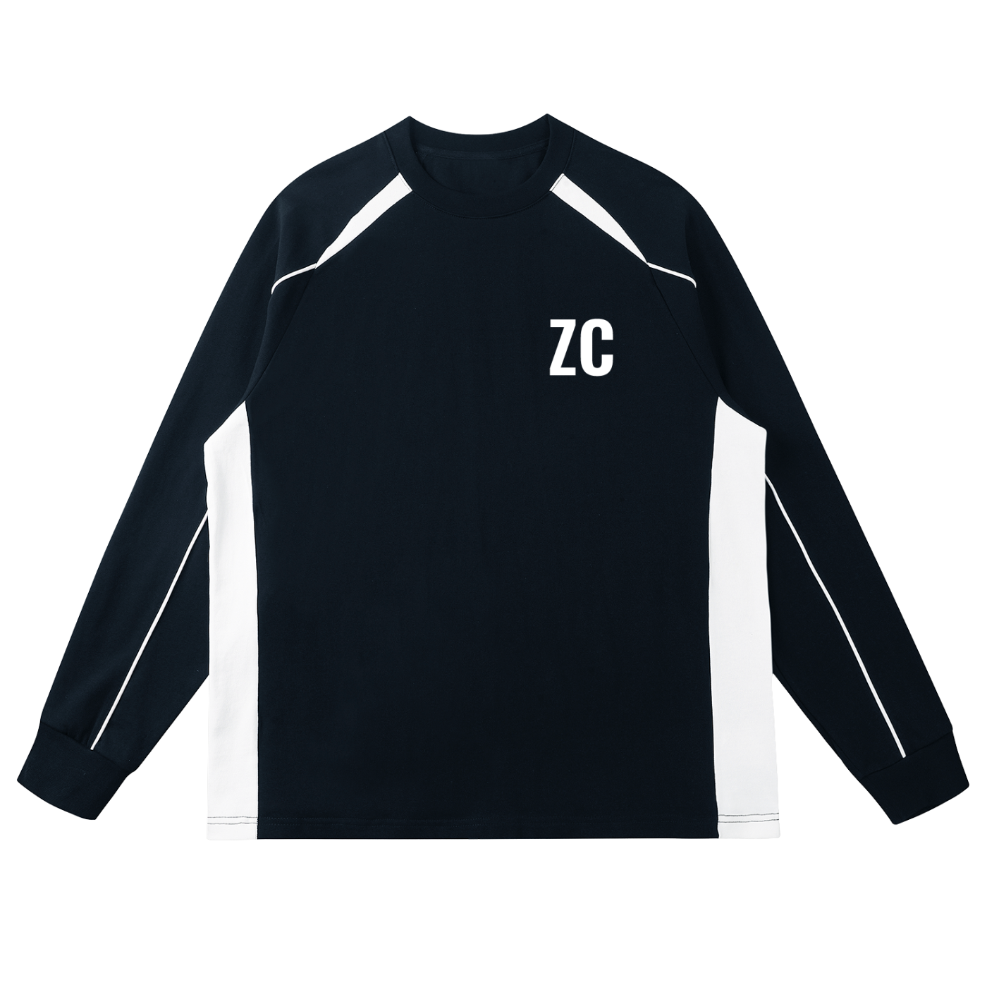 Contrast Panel Raglan Sweatshirt