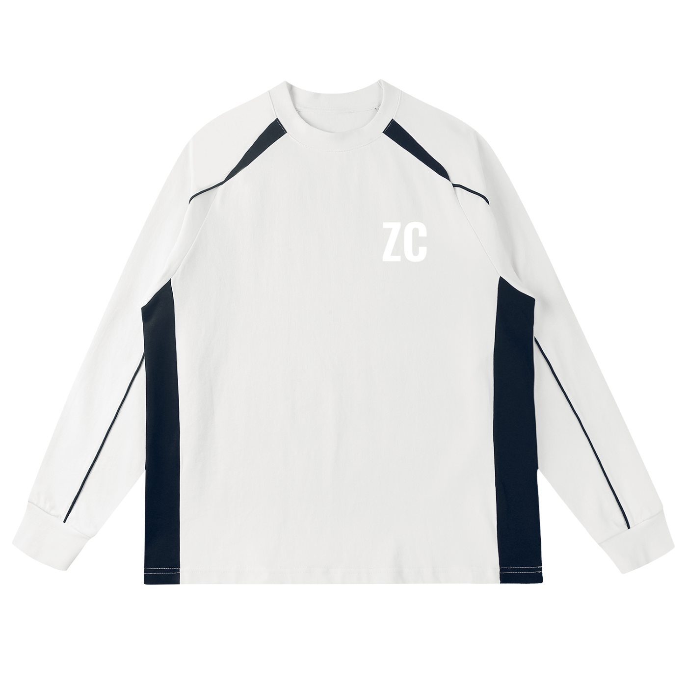 Contrast Panel Raglan Sweatshirt