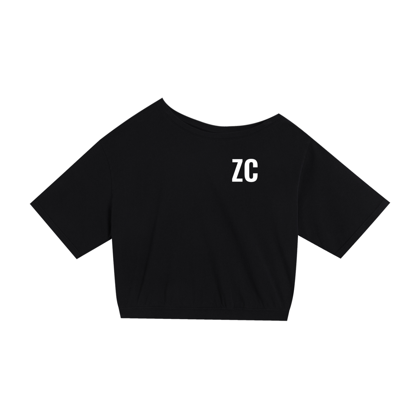 Asymmetric Shoulder Oversized Cotton T-Shirt