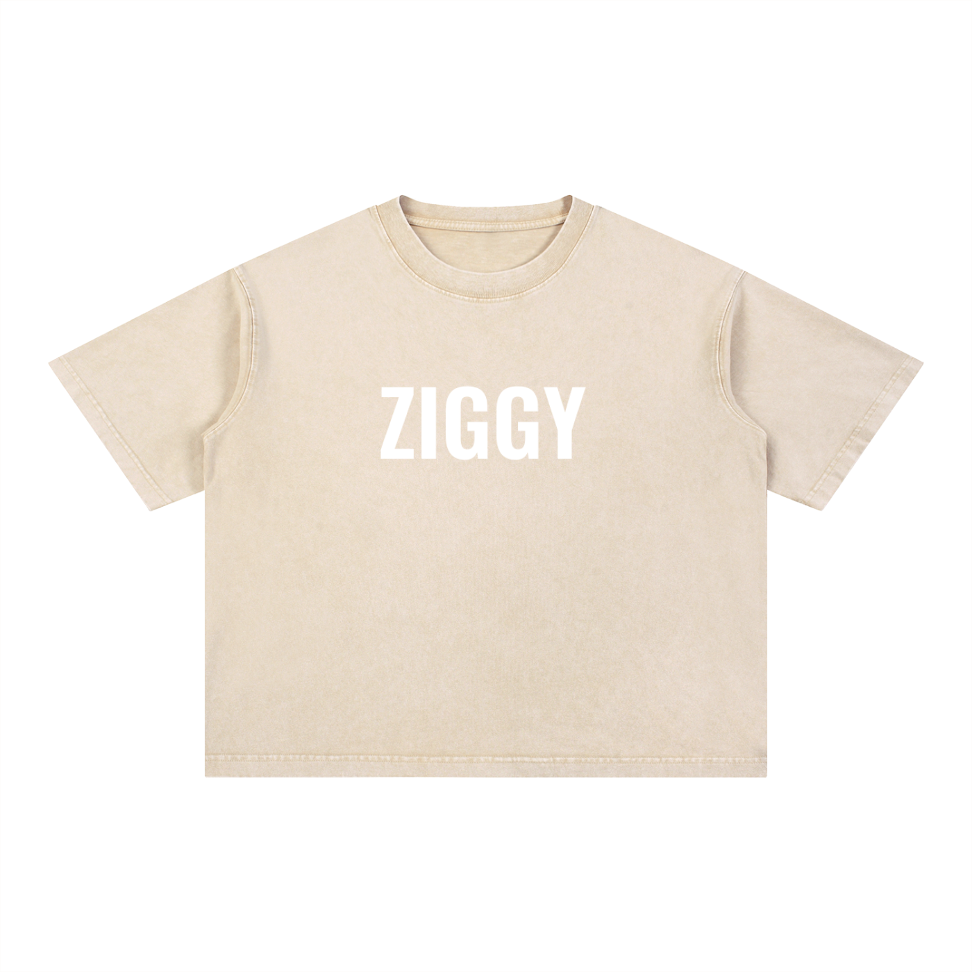 Mineral Wash Boxy Cotton T-Shirt
