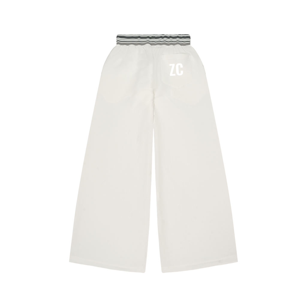 Striped Waist Wide Leg Pants