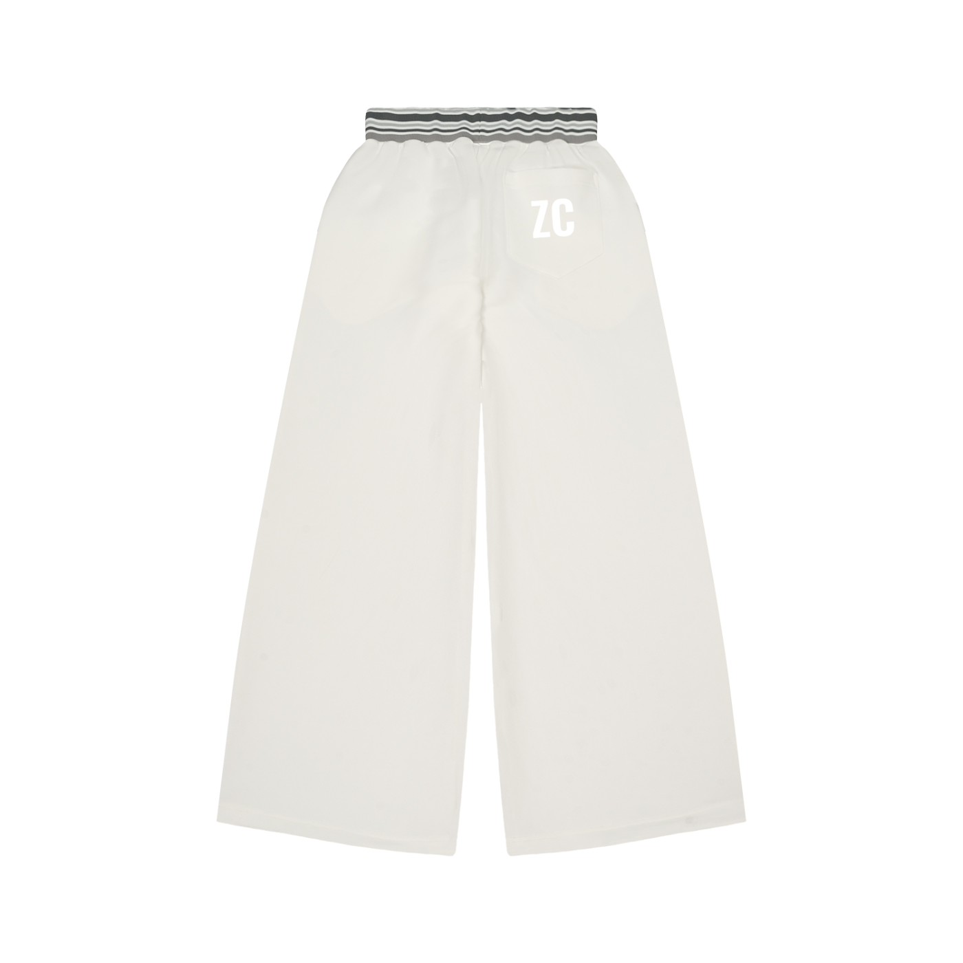 Striped Waist Wide Leg Pants