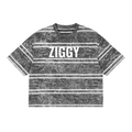 Snow Washed Striped Boxy T-Shirt