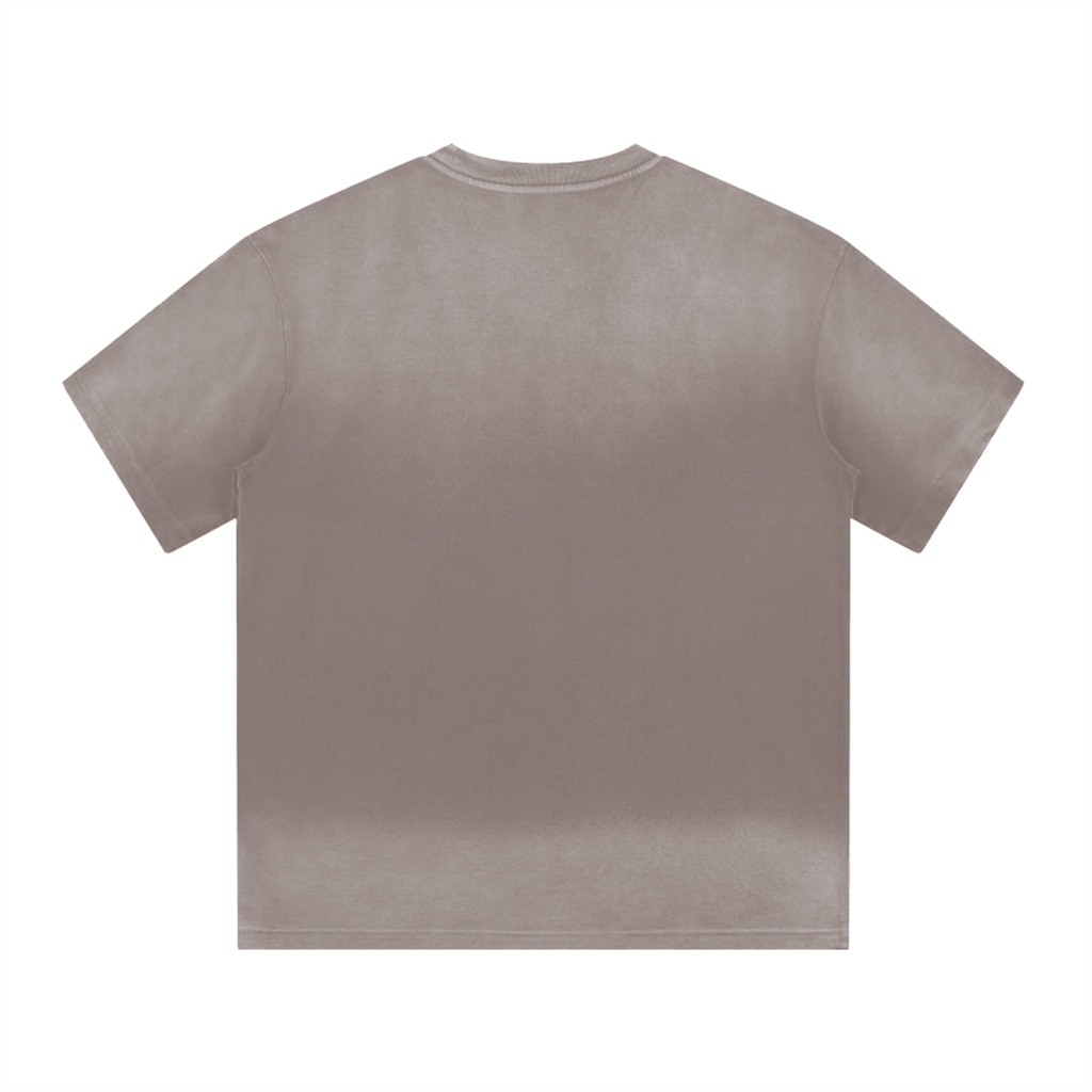 “I” Shape Gradient Washed T-Shirt