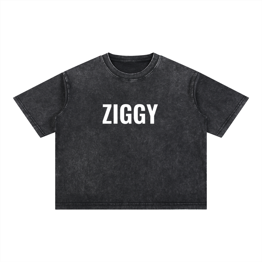 Mineral Wash Boxy Cotton T-Shirt