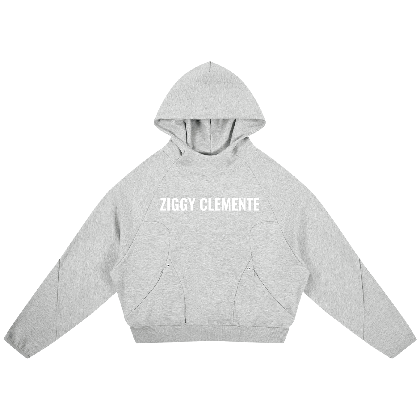 Curved Panel Raglan Hoodie