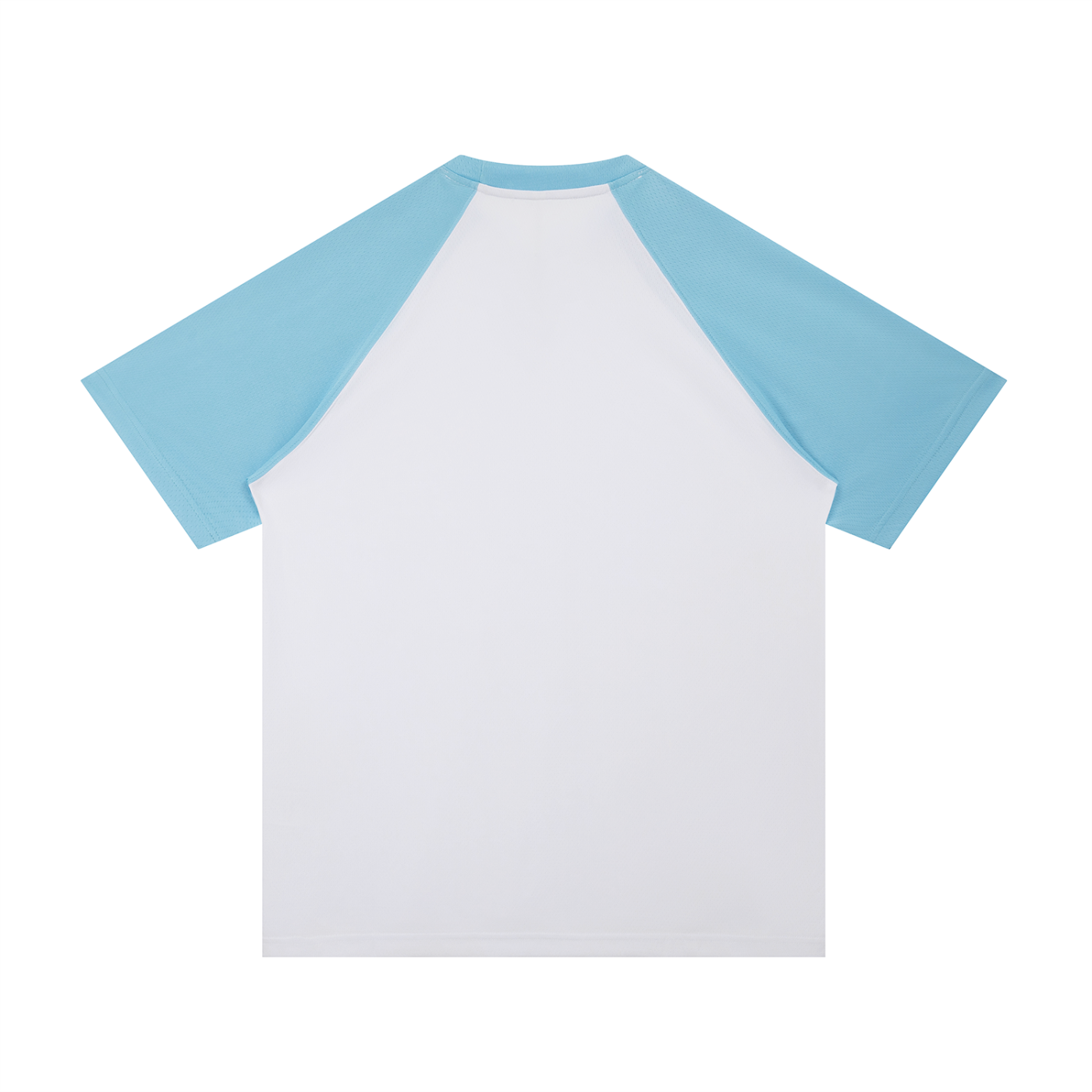 Contrast Raglan Sleeve Mesh T-Shirt