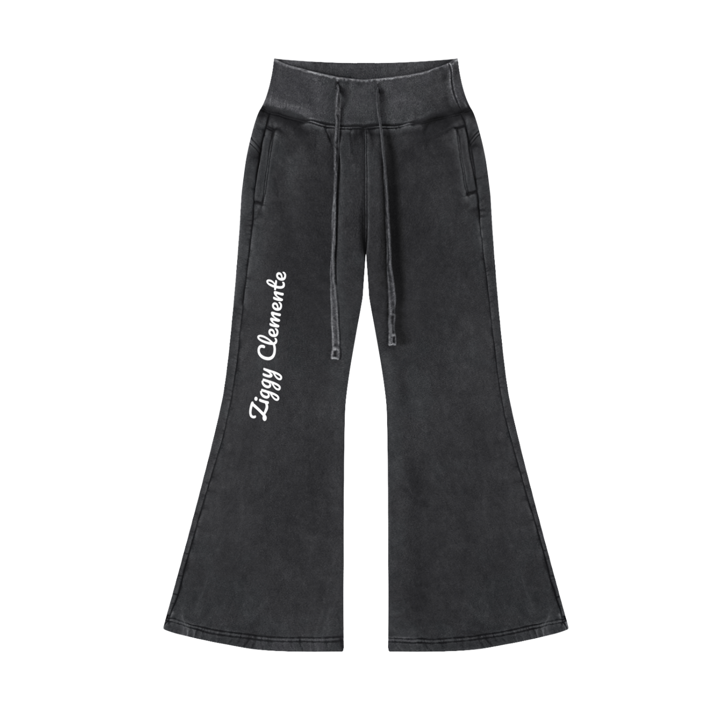 Vintage Washed Flared Fleece Pants