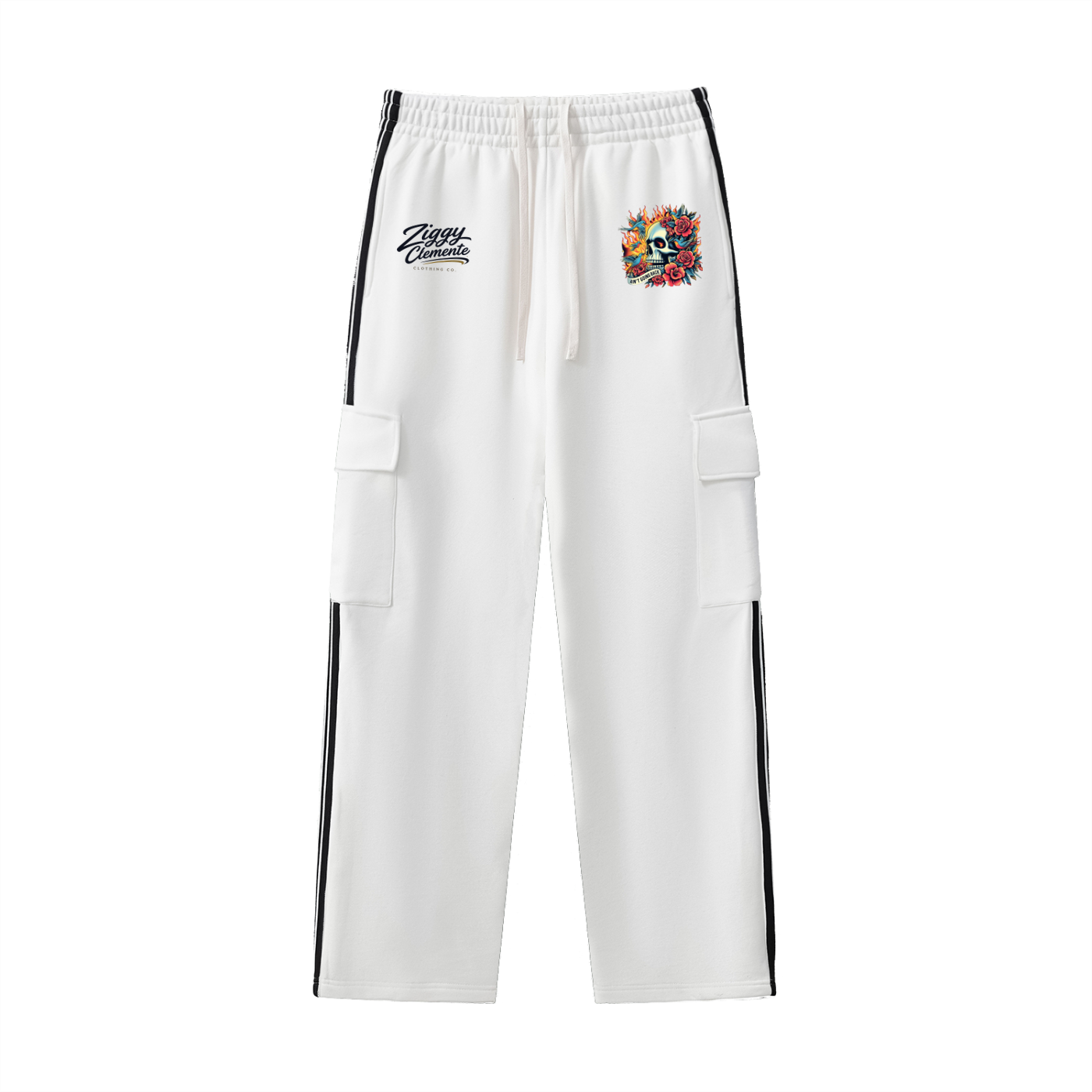 Side Stripe Straight-Leg Pants