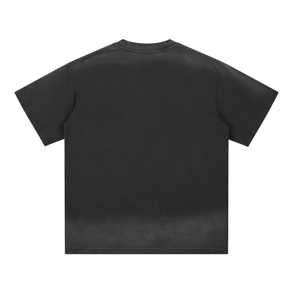 Petite Crew Neck Sunfade Edge T-Shirt