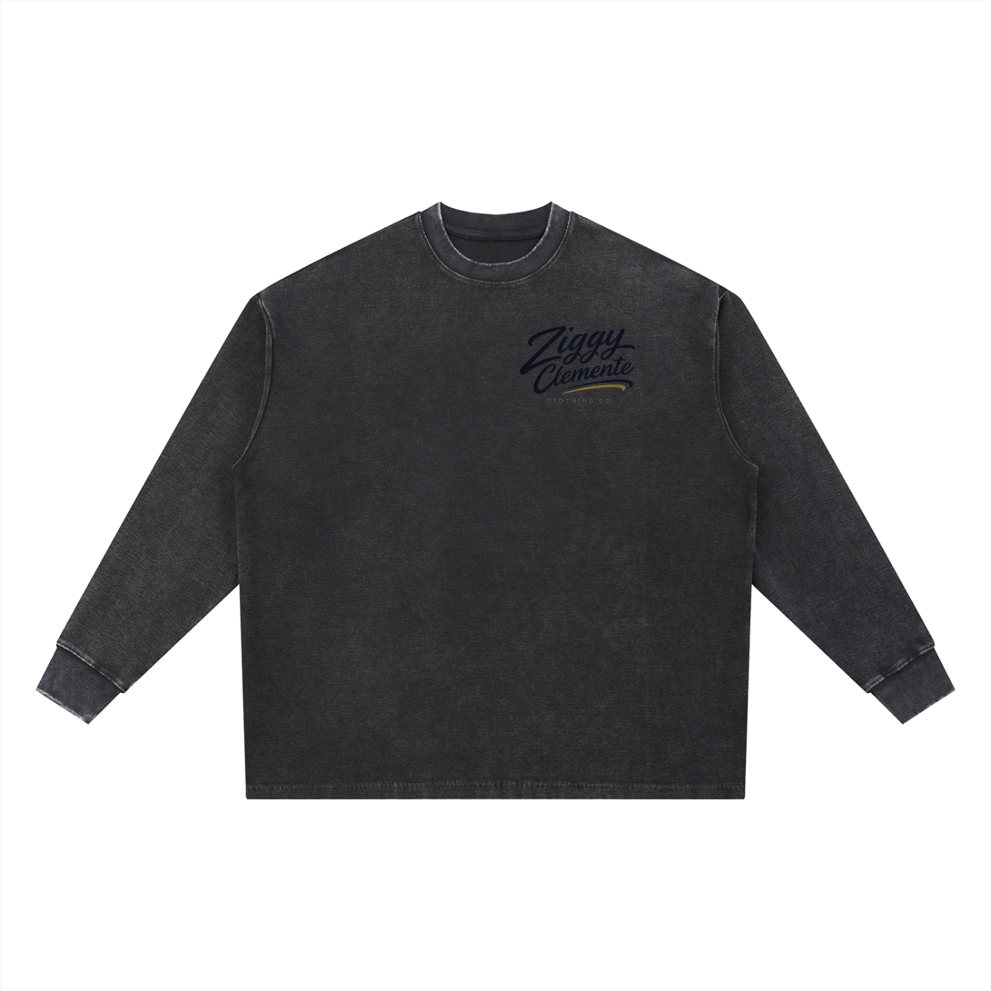 Mineral Wash Waffle Oversized T-Shirt