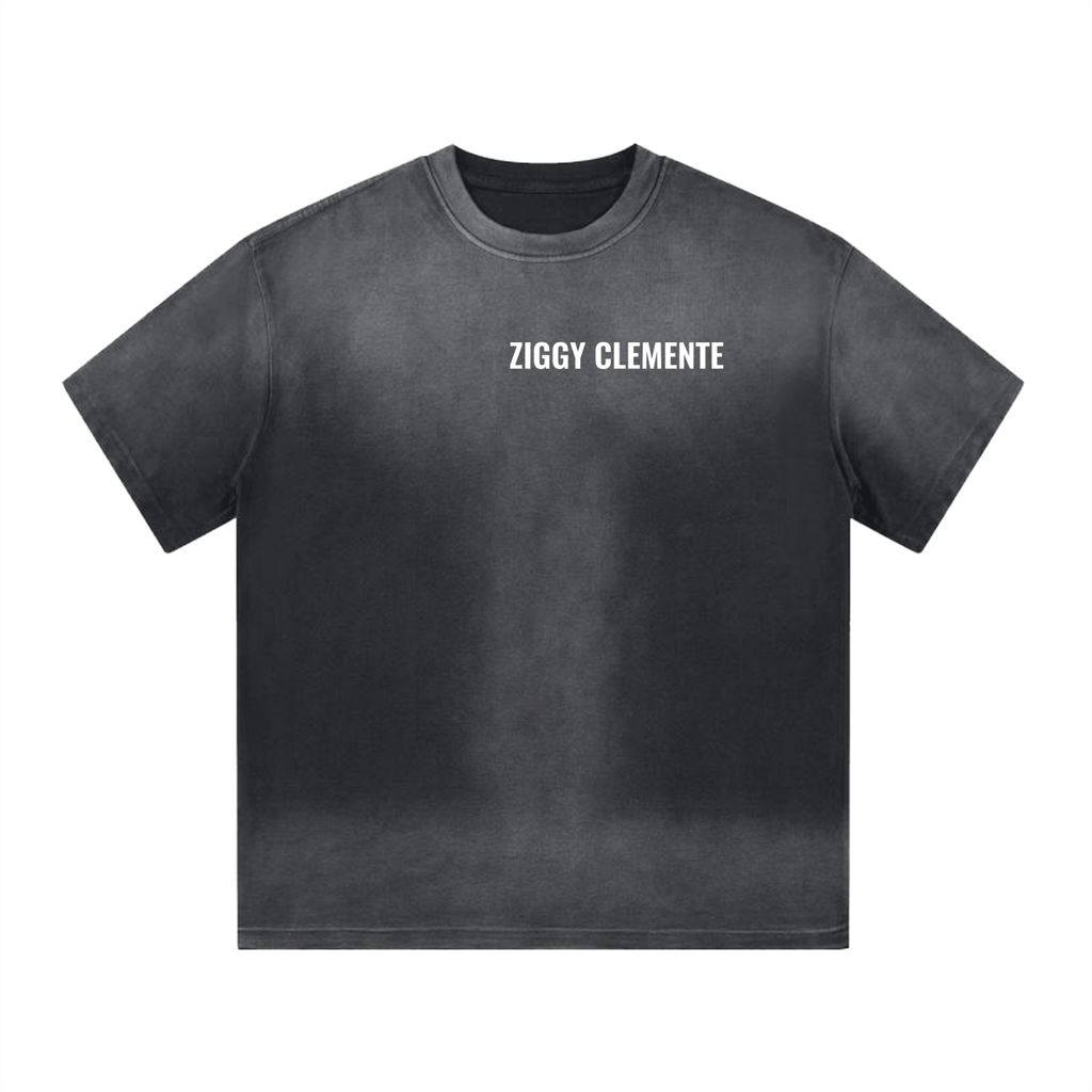 “I” Shape Gradient Washed T-Shirt