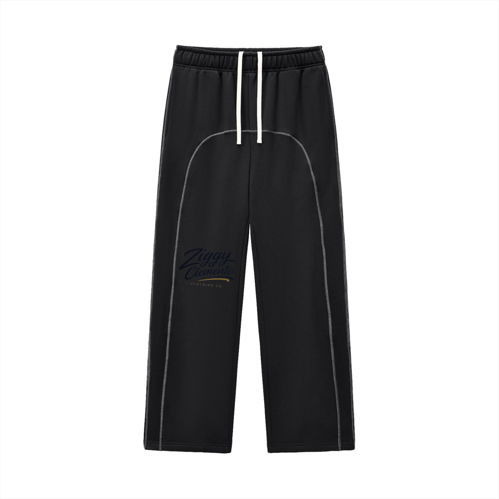 Contrast-Stitched Fleece Sweatpants
