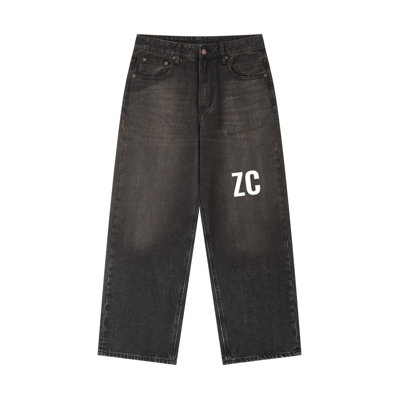 Vintage Wash Heavyweight Denim Jeans