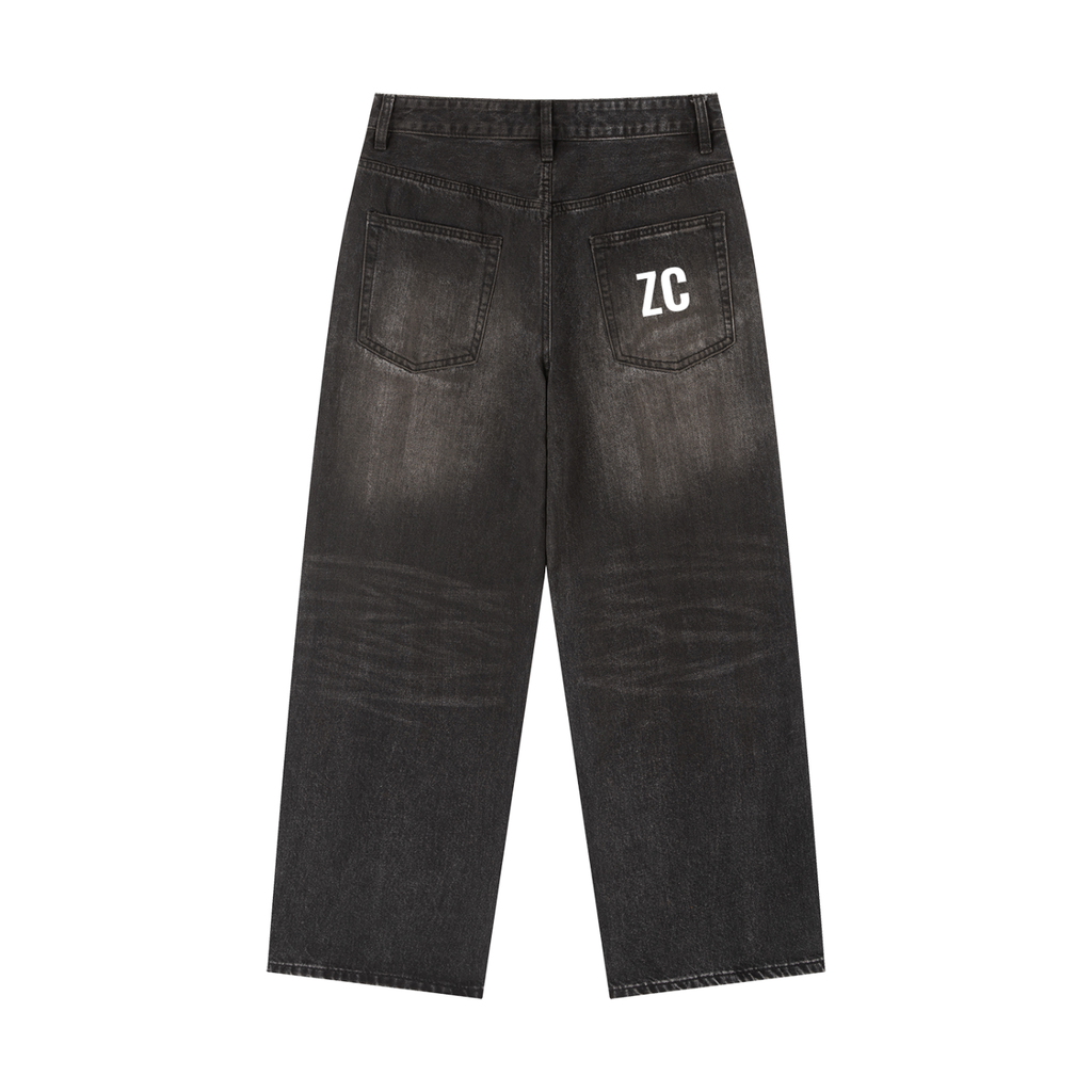Vintage Wash Heavyweight Denim Jeans
