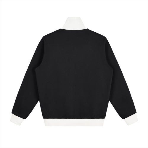 Contrast Side Stripe Fleece Track Jacket