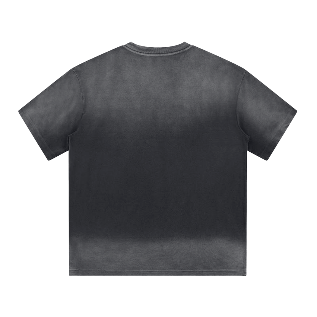 “I” Shape Gradient Washed T-Shirt