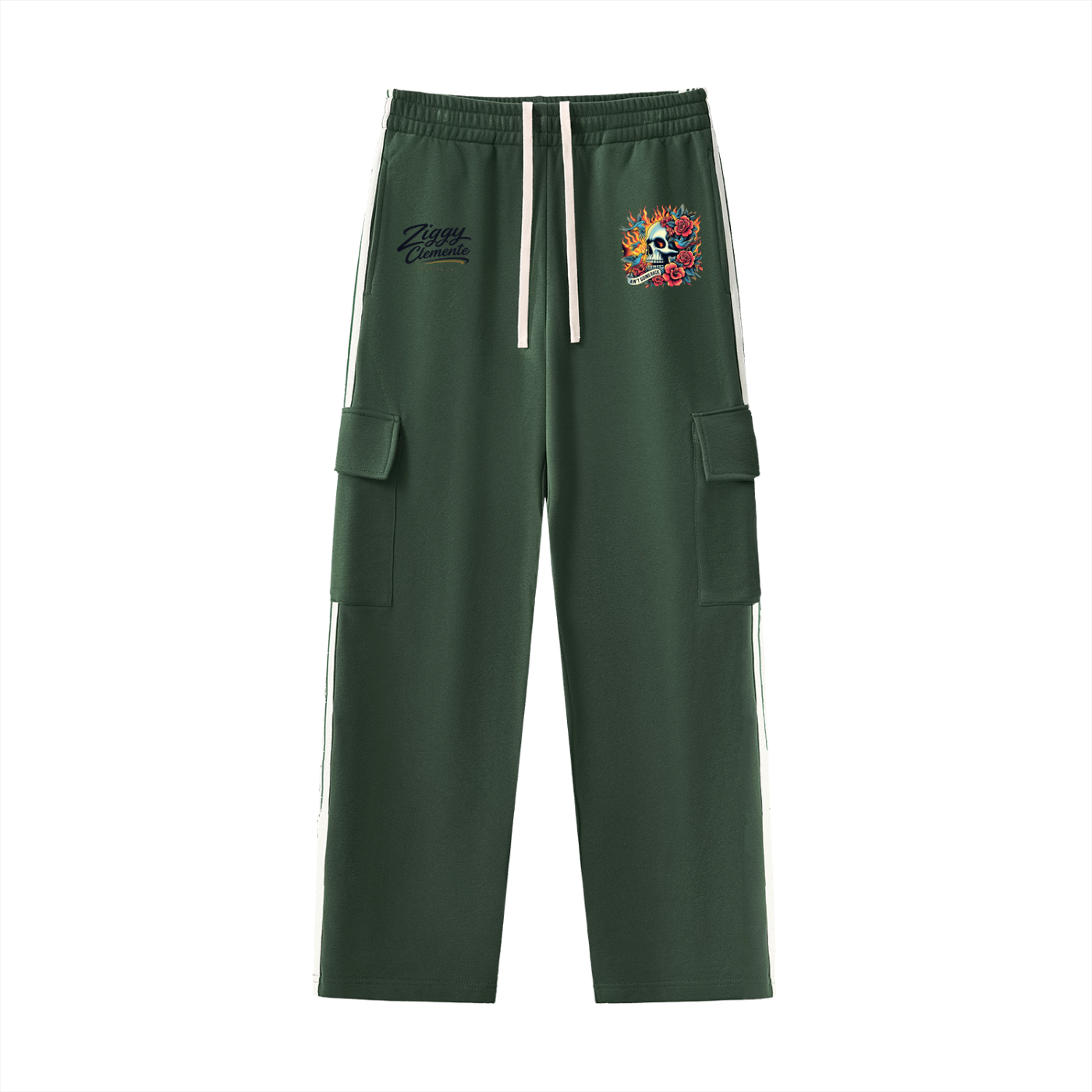 Side Stripe Straight-Leg Pants