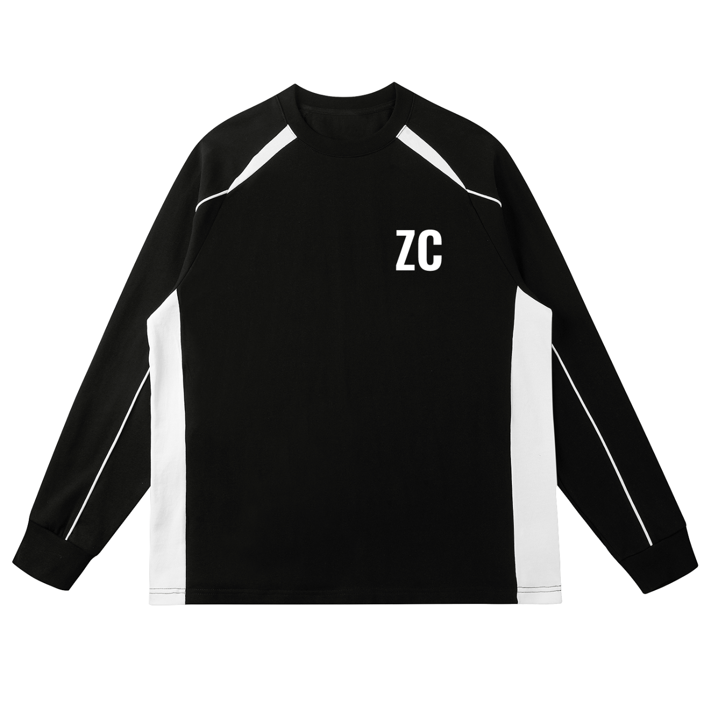 Contrast Panel Raglan Sweatshirt